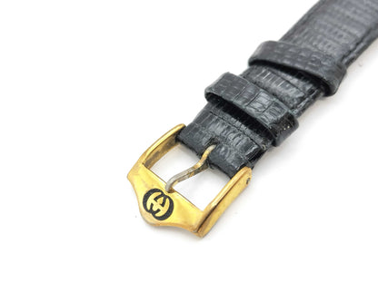 GUCCI 3000M 0089705 Quartz Black Dial Boys' Watch Not Working/No Operational Guarantee