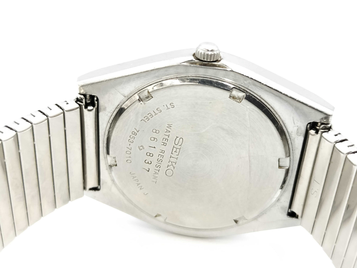 SEIKO Road Quartz 7853-7010 861837 Quartz White Dial Men's Watch 