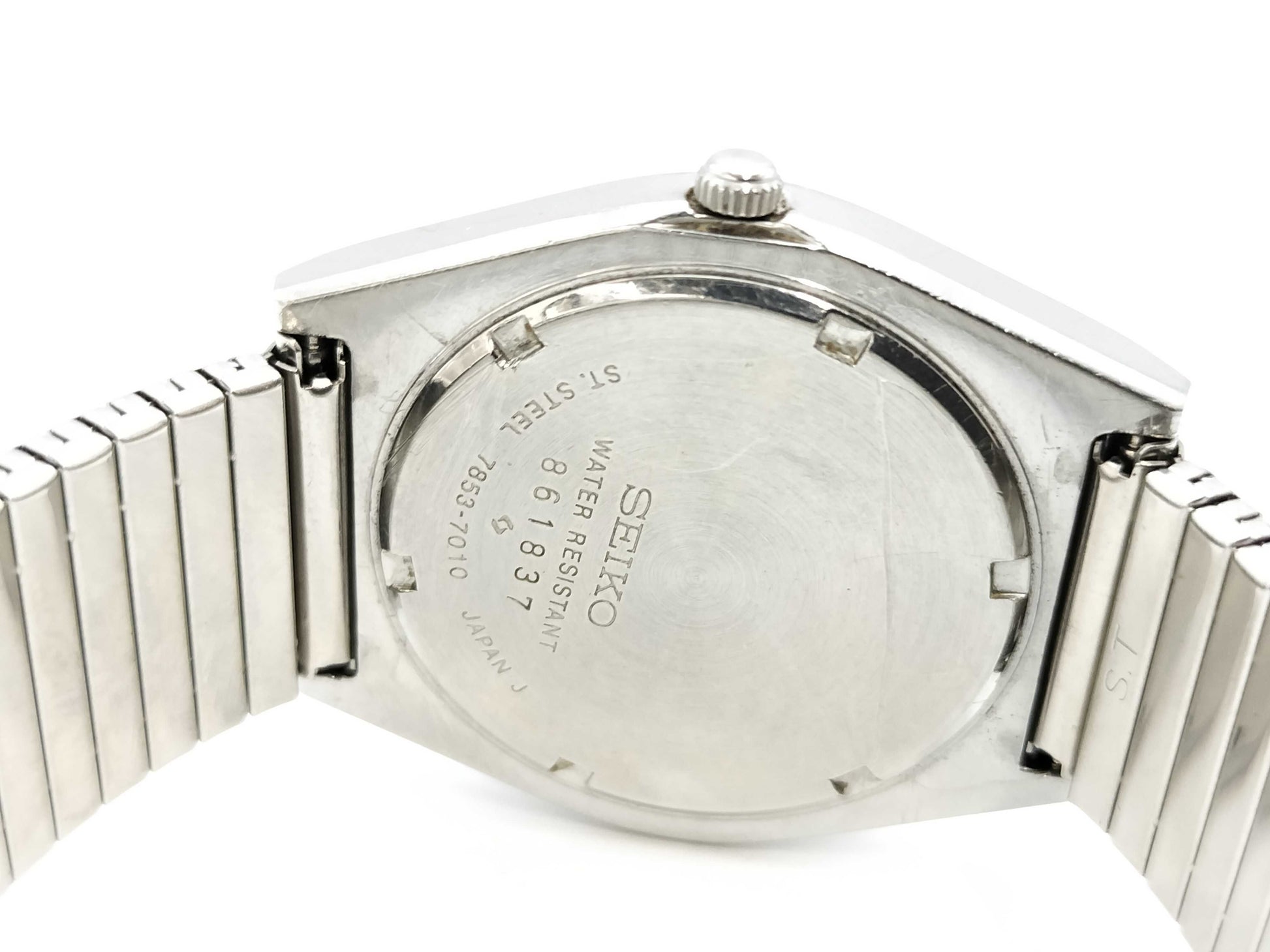 SEIKO Road Quartz 7853-7010 861837 Quartz White Dial Men's Watch 