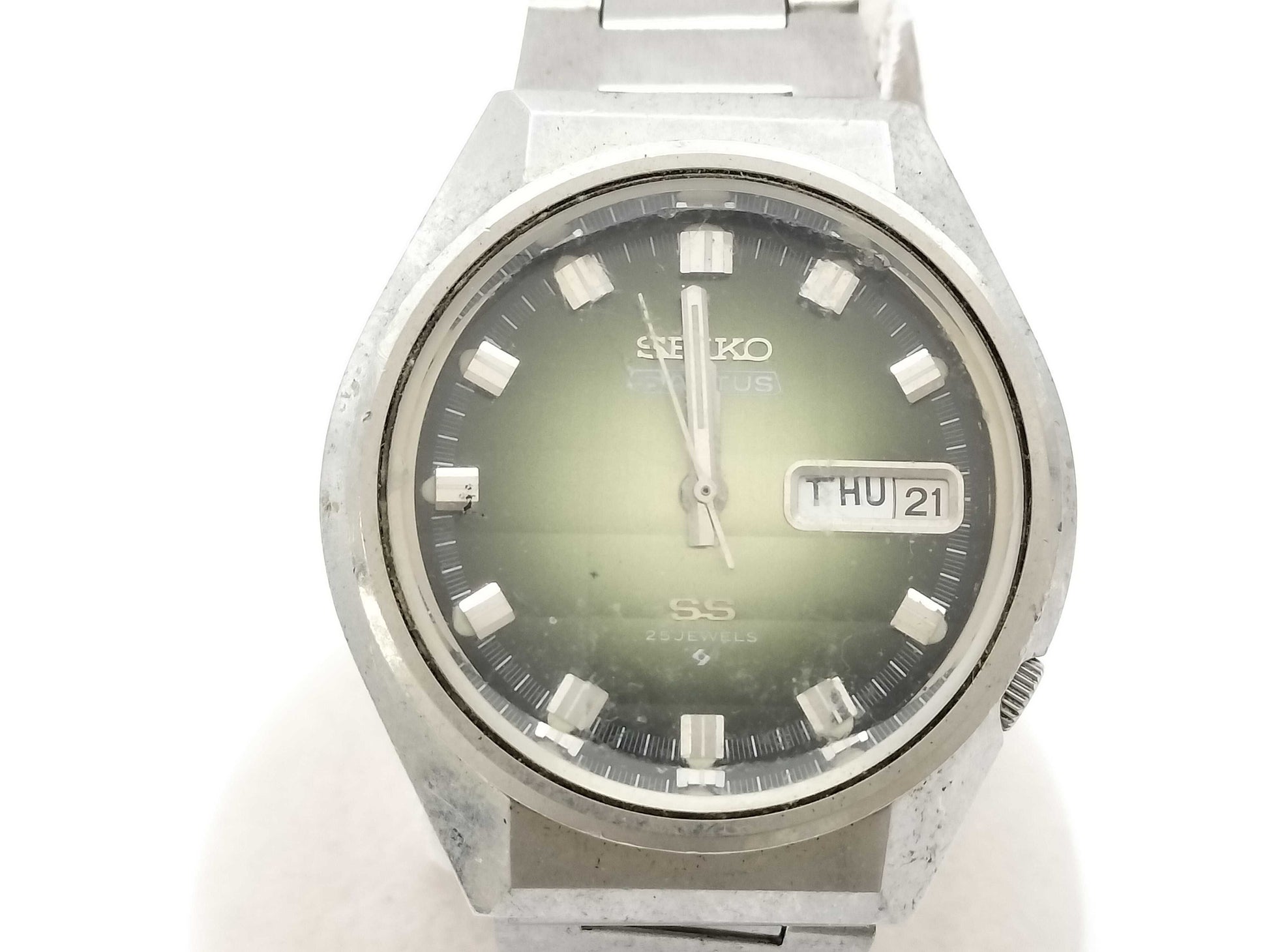 SEIKO Five Actus 6106-7690 393892 Automatic Green Dial Unworked Boys' Watch
