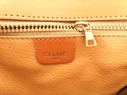 CELINE Macadam PVC and Leather Shoulder Bag M08 Brown