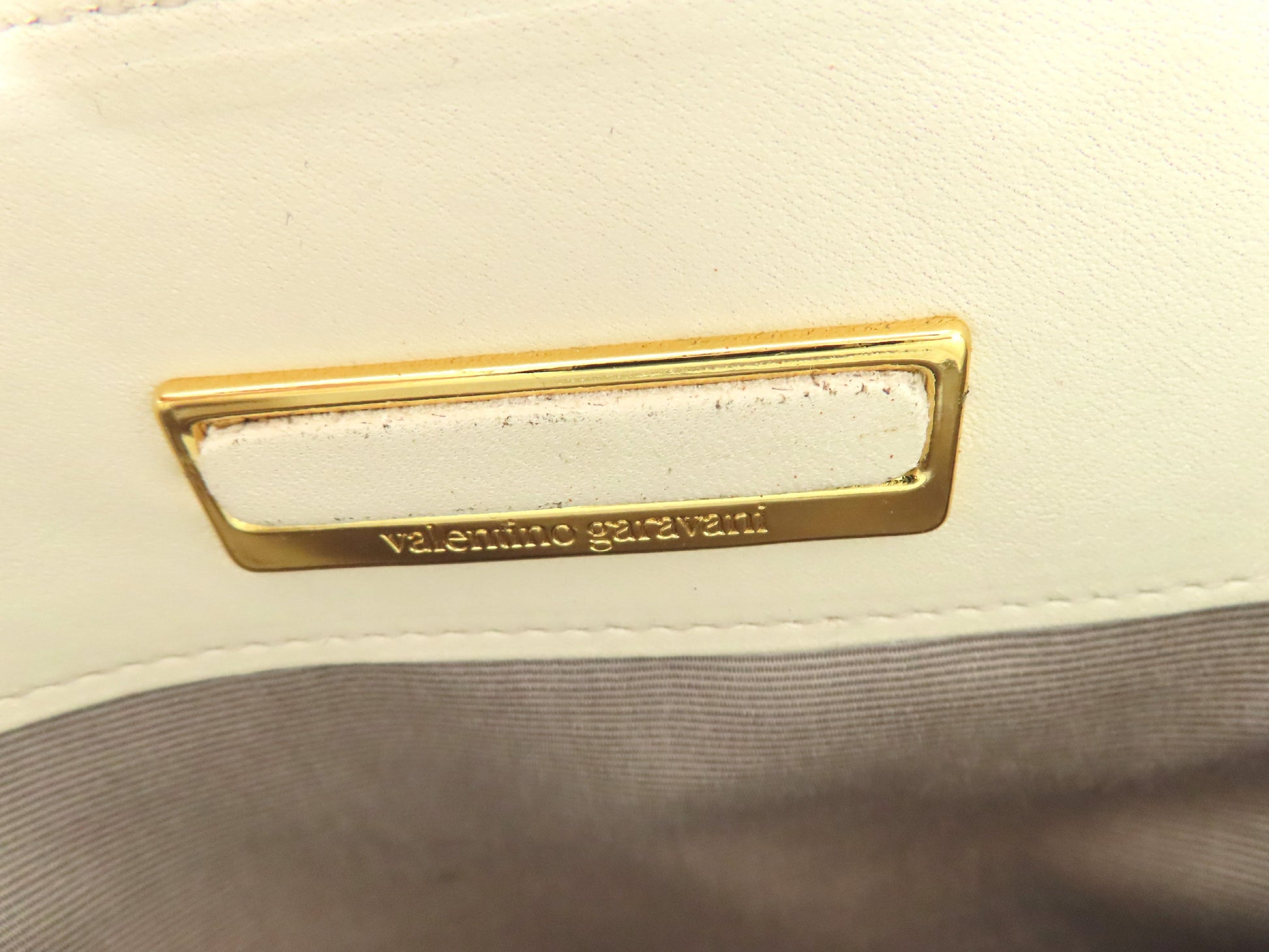 VALENTINO Valentino Garavani Leather Shoulder Bag White Bag