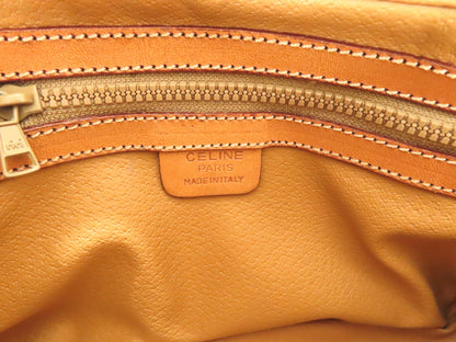 CELINE Macadam PVC and Leather Shoulder Bag M93 Brown