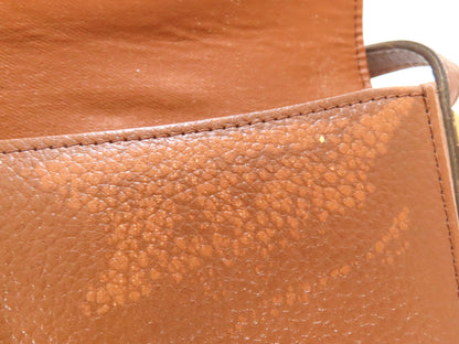 Burberrys Leather Shoulder Bag Brown Shoulder Bag