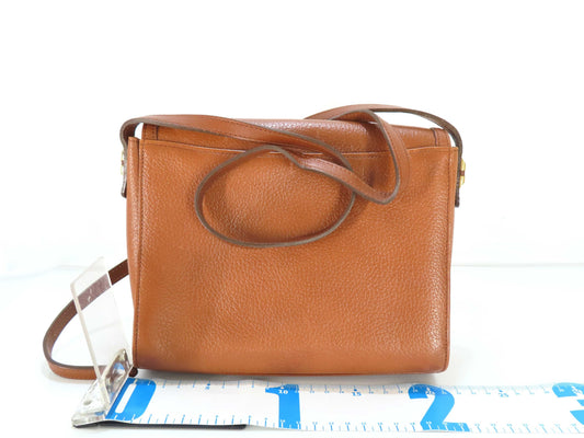 Burberrys Leather Shoulder Bag Brown Shoulder Bag