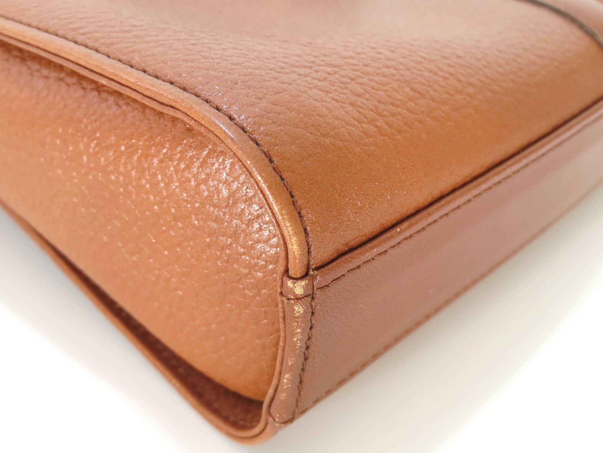 Burberrys Leather Shoulder Bag Brown Shoulder Bag