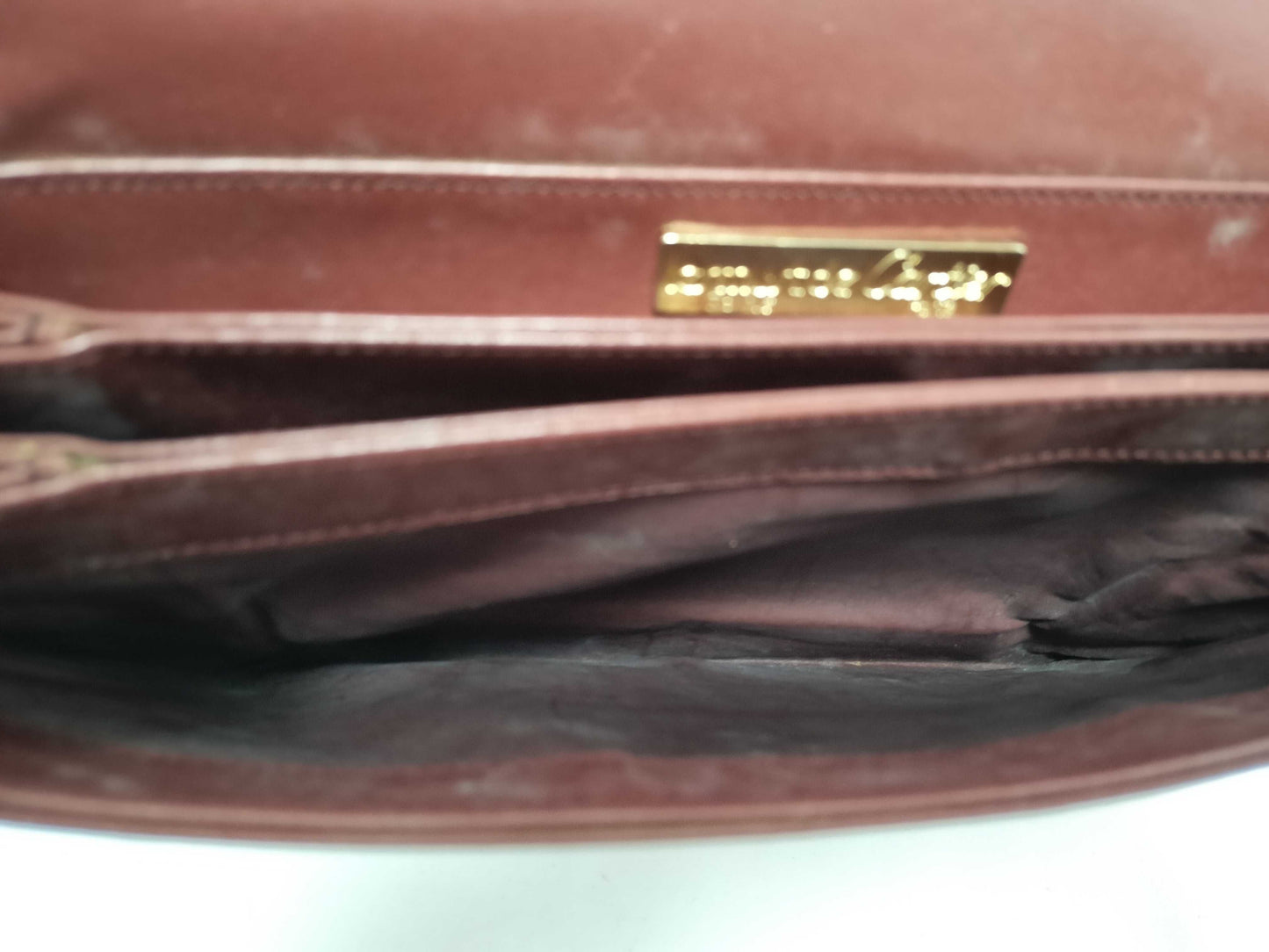 Cartier Must Cartier Must Line Leather Shoulder Bag Bordeaux Shoulder Bag