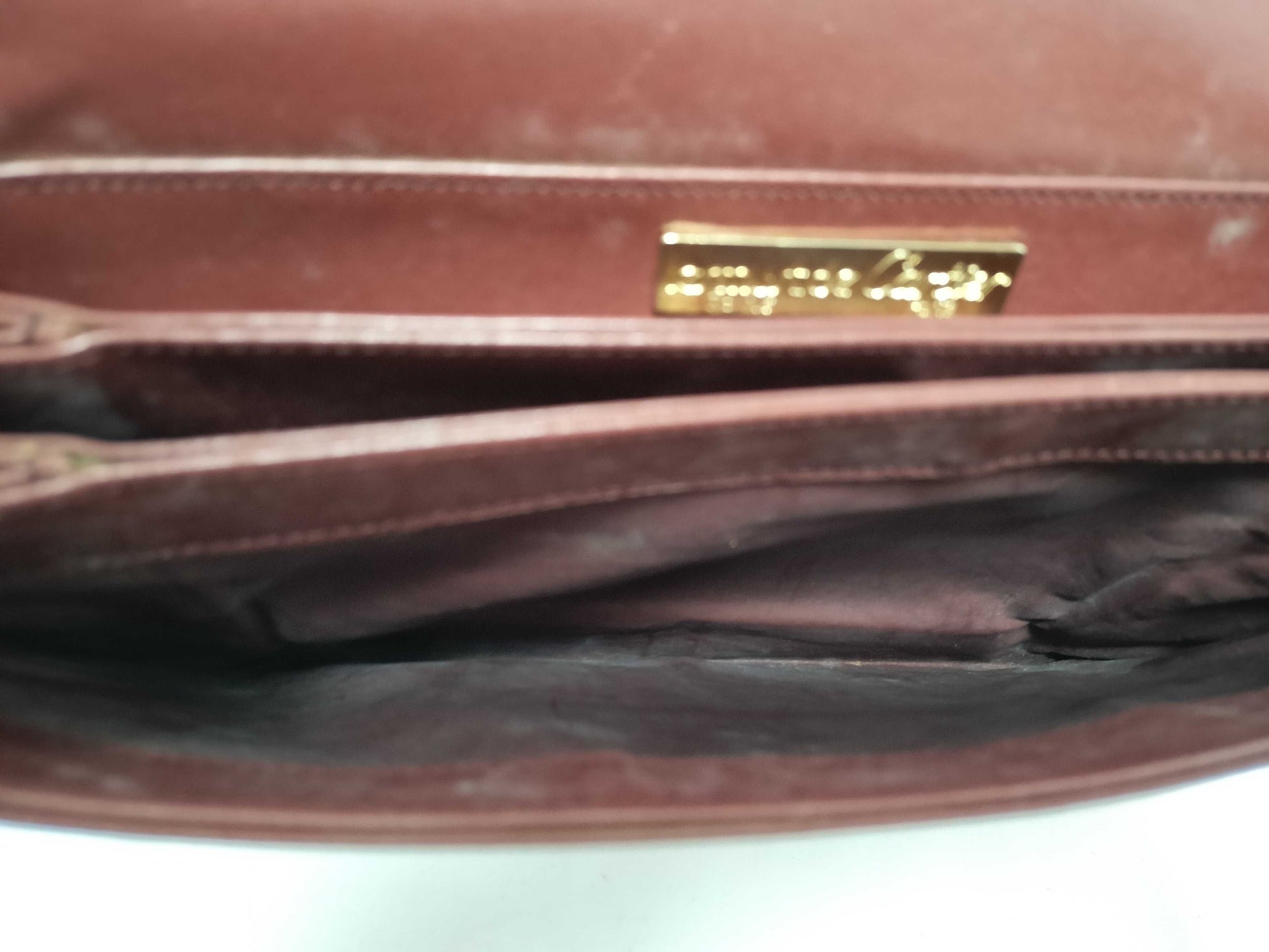 Cartier Must Cartier Must Line Leather Shoulder Bag Bordeaux Shoulder Bag