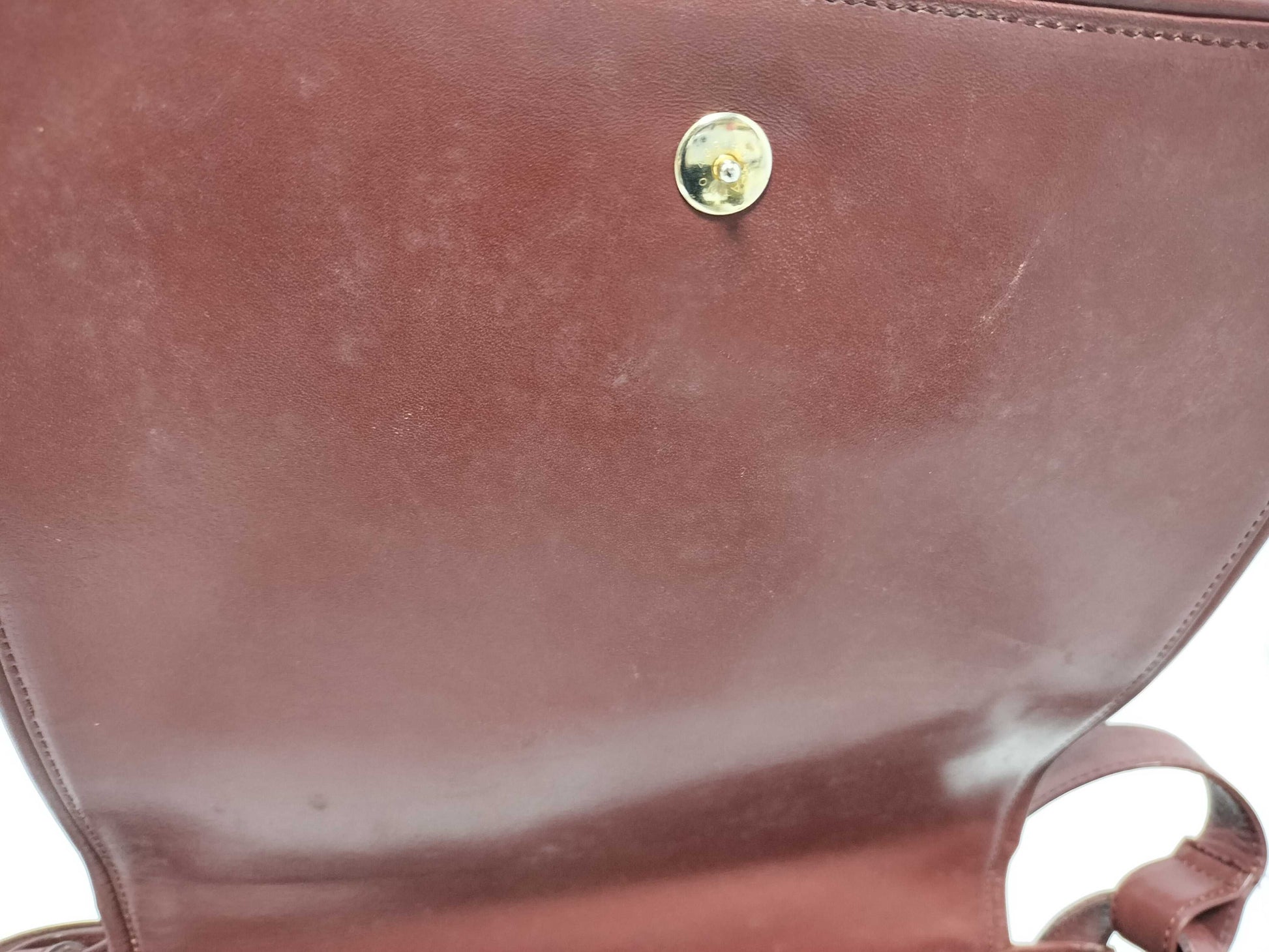 Cartier Must Cartier Must Line Leather Shoulder Bag Bordeaux Shoulder Bag
