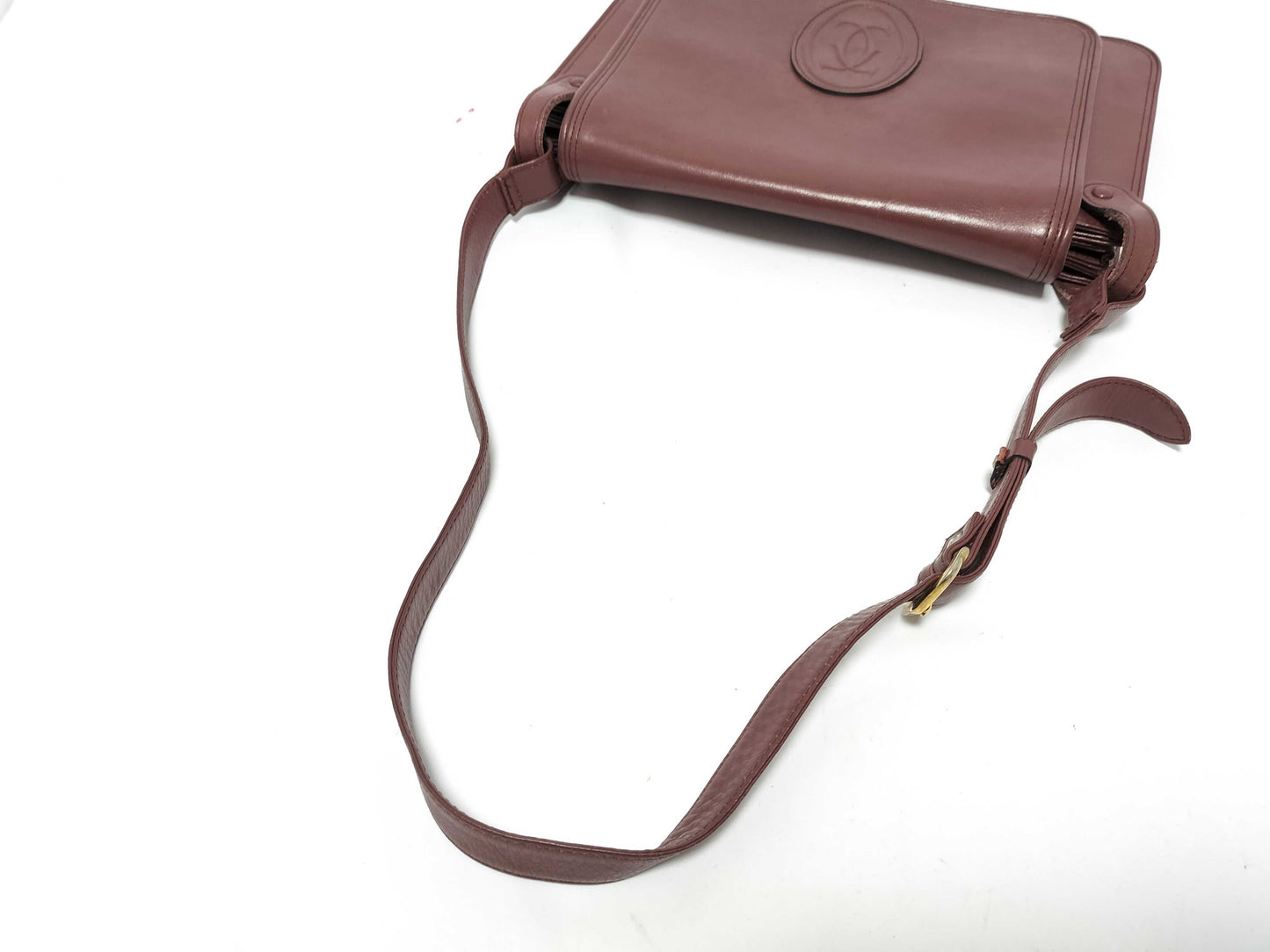 Cartier Must Cartier Must Line Leather Shoulder Bag Bordeaux Shoulder Bag