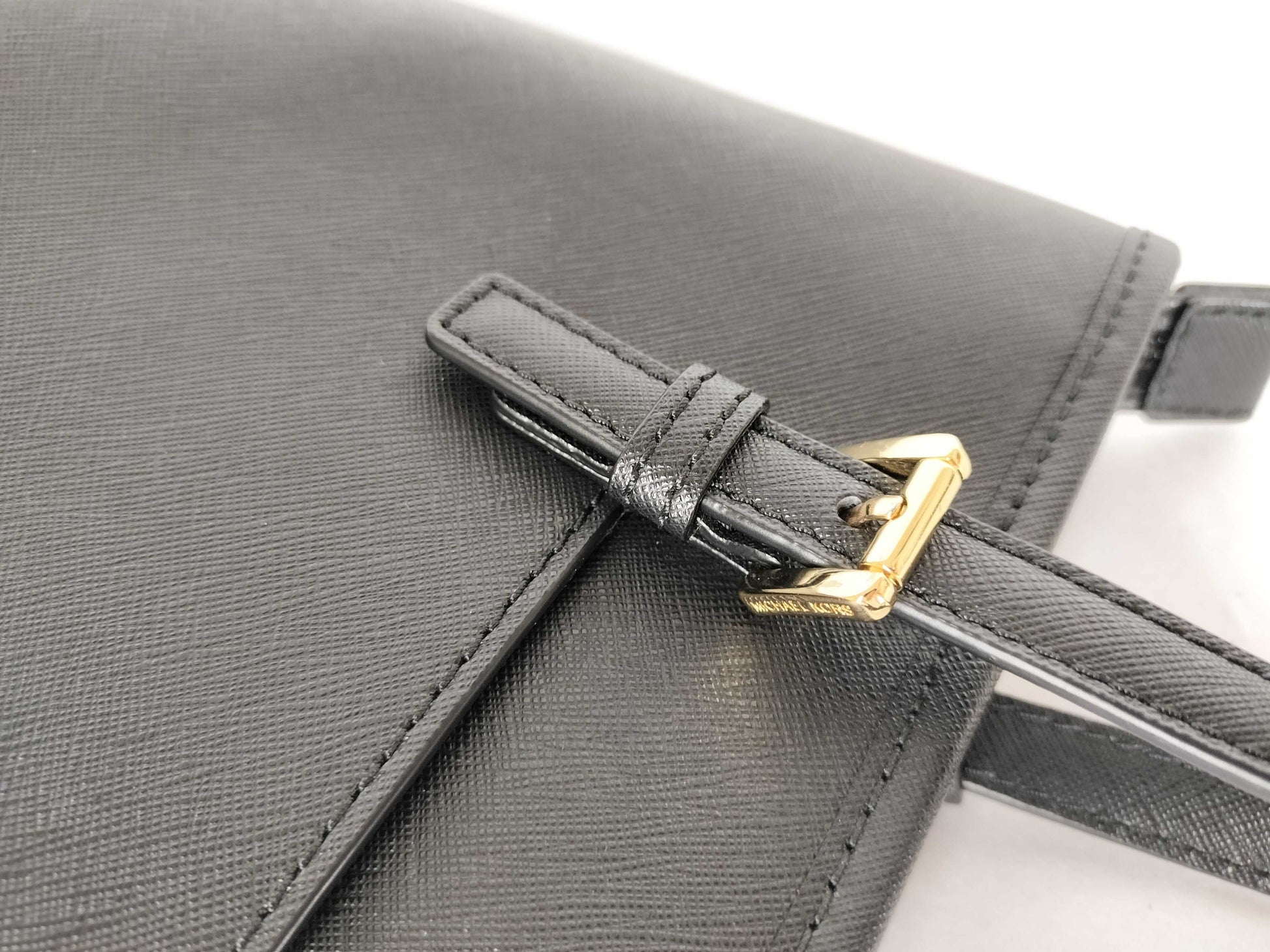 Michael Kors PVC 2-Way Handbag 35T9GTVT0L Black Handbag