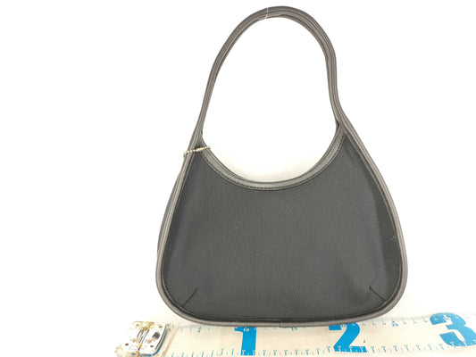 COACH Polyurethane and Leather One-Shoulder Bag 6202 Black Shoulder Bag