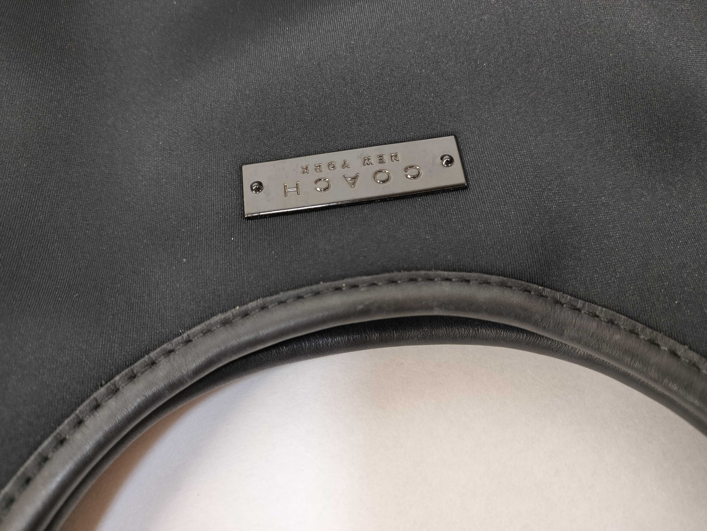 COACH Polyurethane and Leather One-Shoulder Bag 6202 Black Shoulder Bag