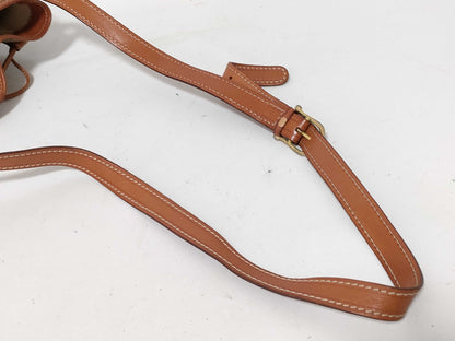 CELINE Macadam PVC and Leather Shoulder Bag M08 Beige and Brown
