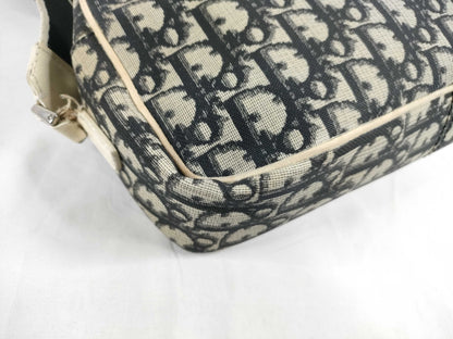 Dior Trotter Christian Dior Trotter PVC Shoulder Bag BOC0093 Navy x Ivory Shoulder Bag