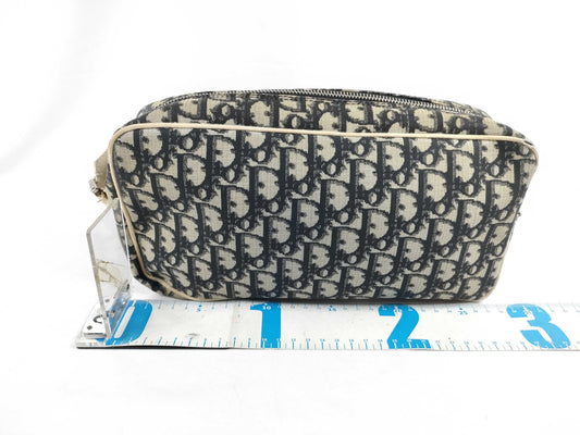Dior Trotter Christian Dior Trotter PVC Shoulder Bag BOC0093 Navy x Ivory Shoulder Bag