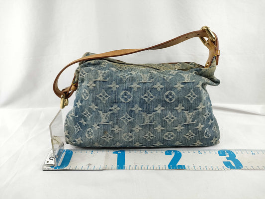 LOUIS VUITTON M95049 Monogram Denim LV Denim Monogram Baggy PM M95049 AS0026 Shoulder Bag