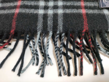 Burberrys Cashmere Scarf Navy