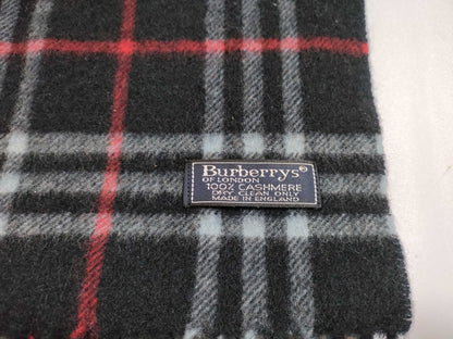 Burberrys Cashmere Scarf Navy