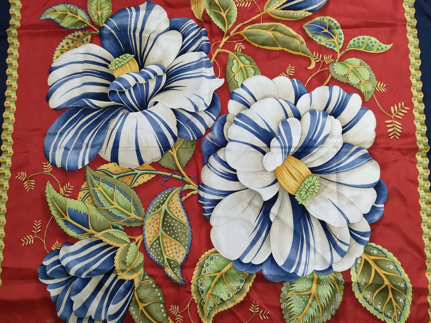 Salvatore Ferragamo Silk Scarf Red x Multicolor Scarf