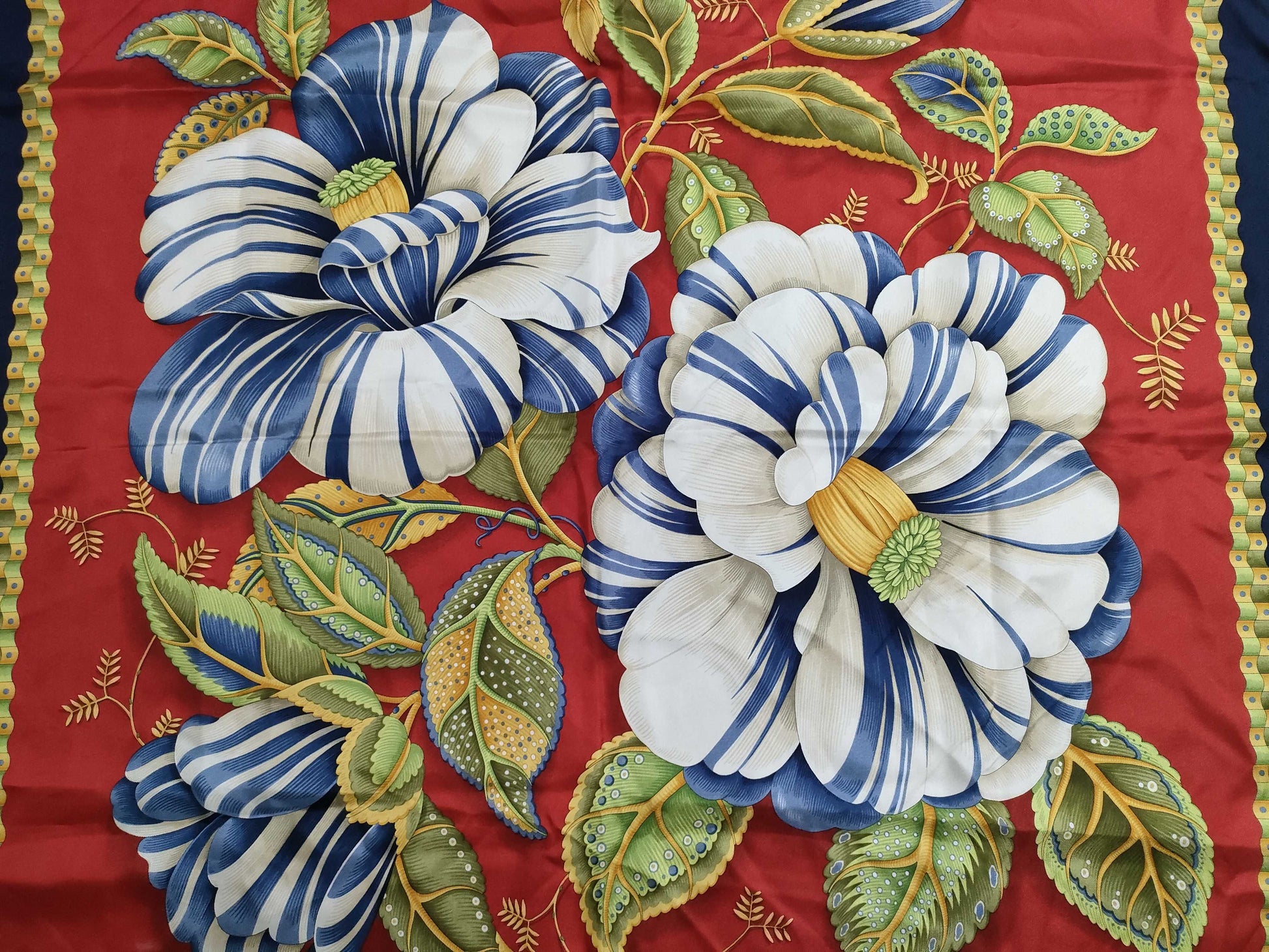 Salvatore Ferragamo Silk Scarf Red x Multicolor Scarf