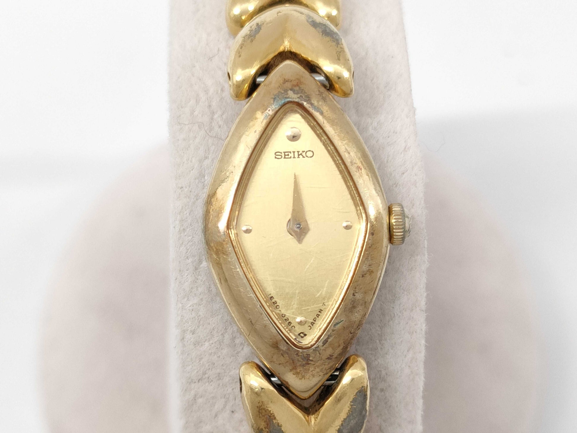 SEIKO 1E20-5110 771013 QZ Women's Watch, Not Working, No Operational Guarantee