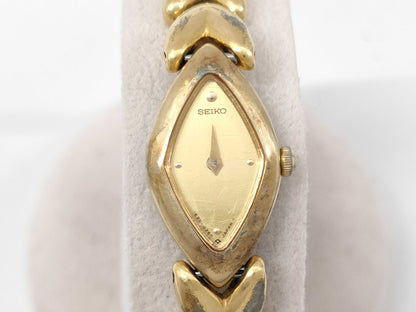 SEIKO 1E20-5110 771013 QZ Women's Watch, Not Working, No Operational Guarantee