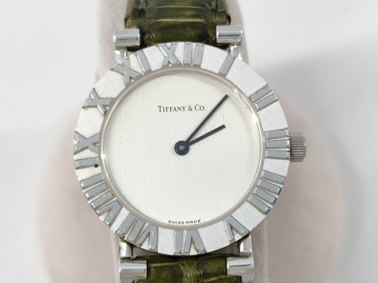 Tiffany & Co. Atlas L0640 21-472 QZ Women's Watch, Not Working, No Operational Guarantee