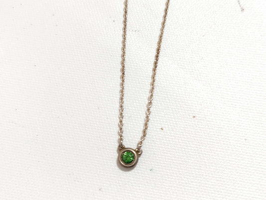 Tiffany & Co. Tiffany By the Yard Necklace SV925 Emerald Silver Necklace