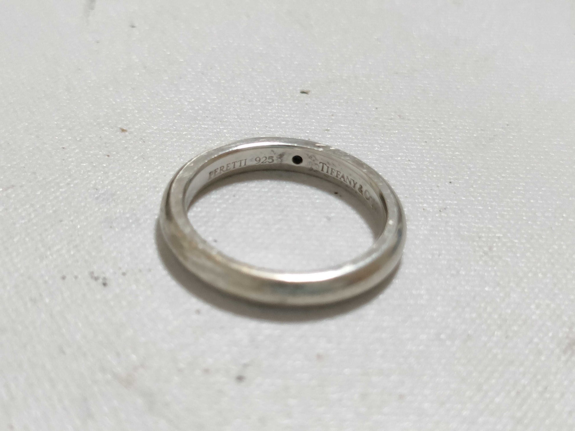 Tiffany & Co. Tiffany Stacking Band Ring SV925 Silver Ring