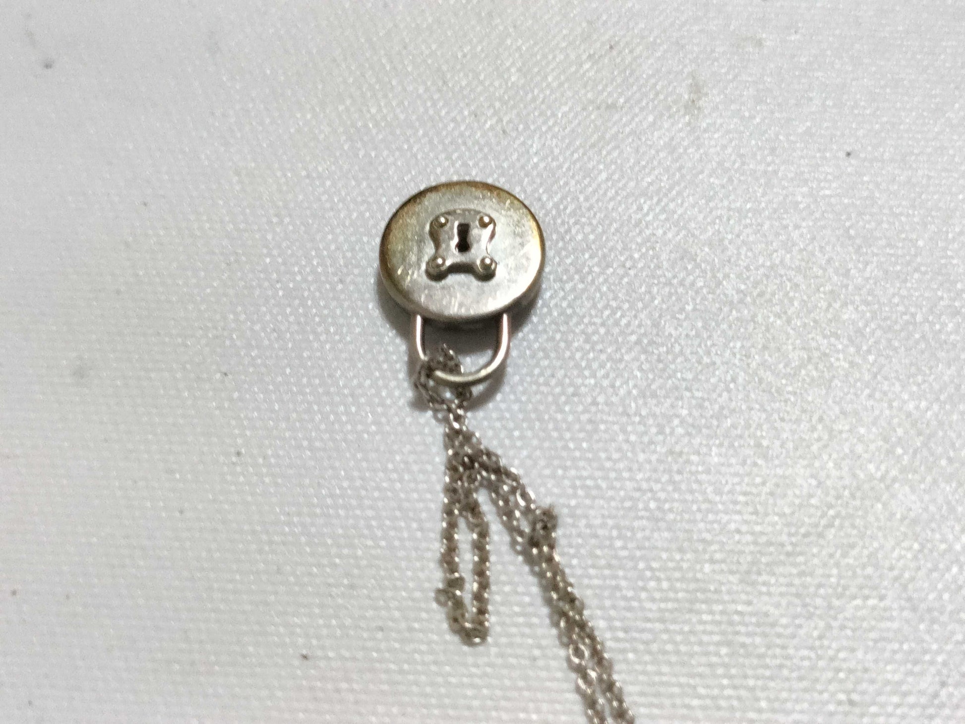 Tiffany & Co. Tiffany Round Lock Necklace SV925 Silver Necklace