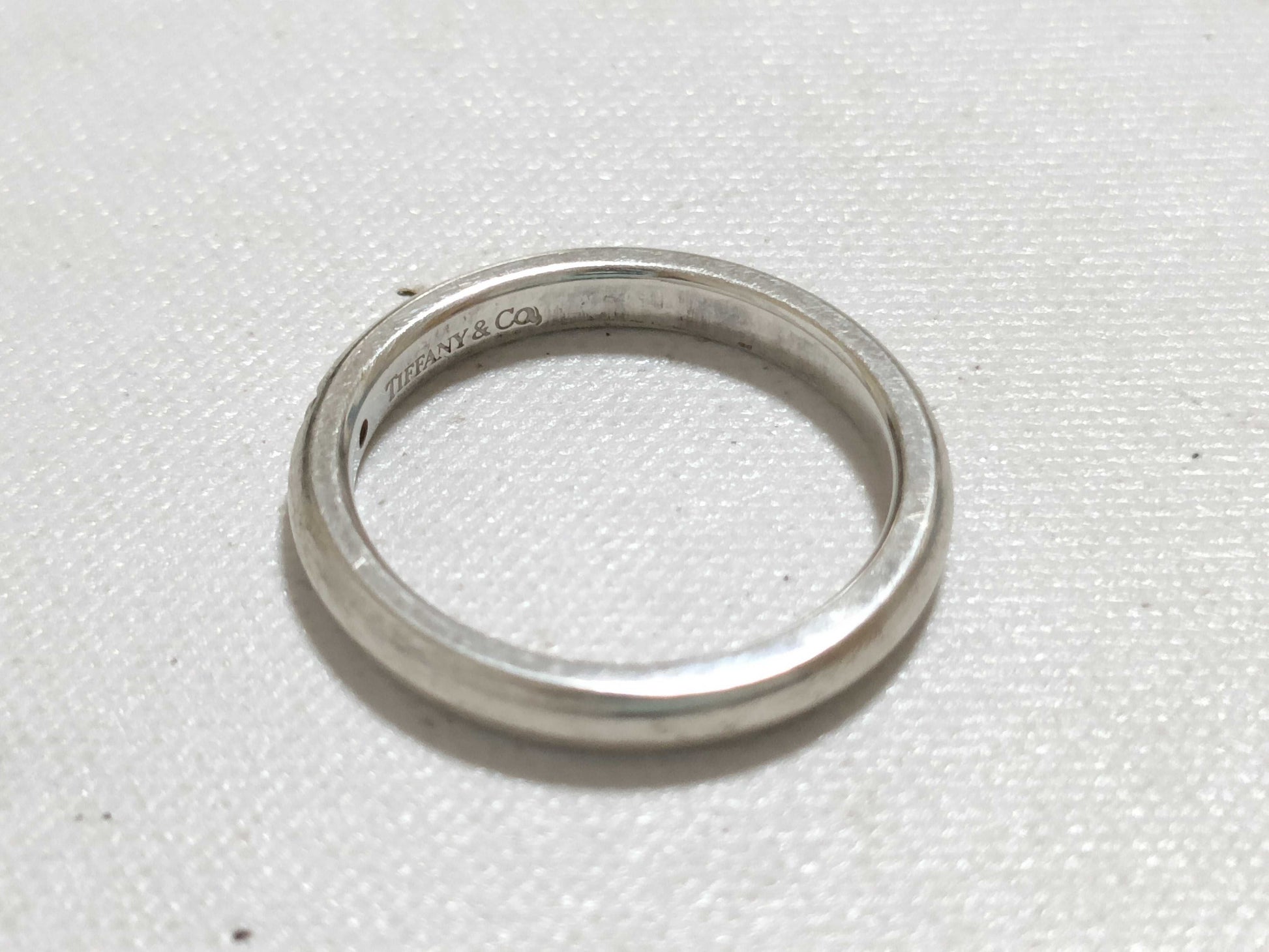 Tiffany & Co. Stacking Band Ring in SV925 with Diamonds and Silver