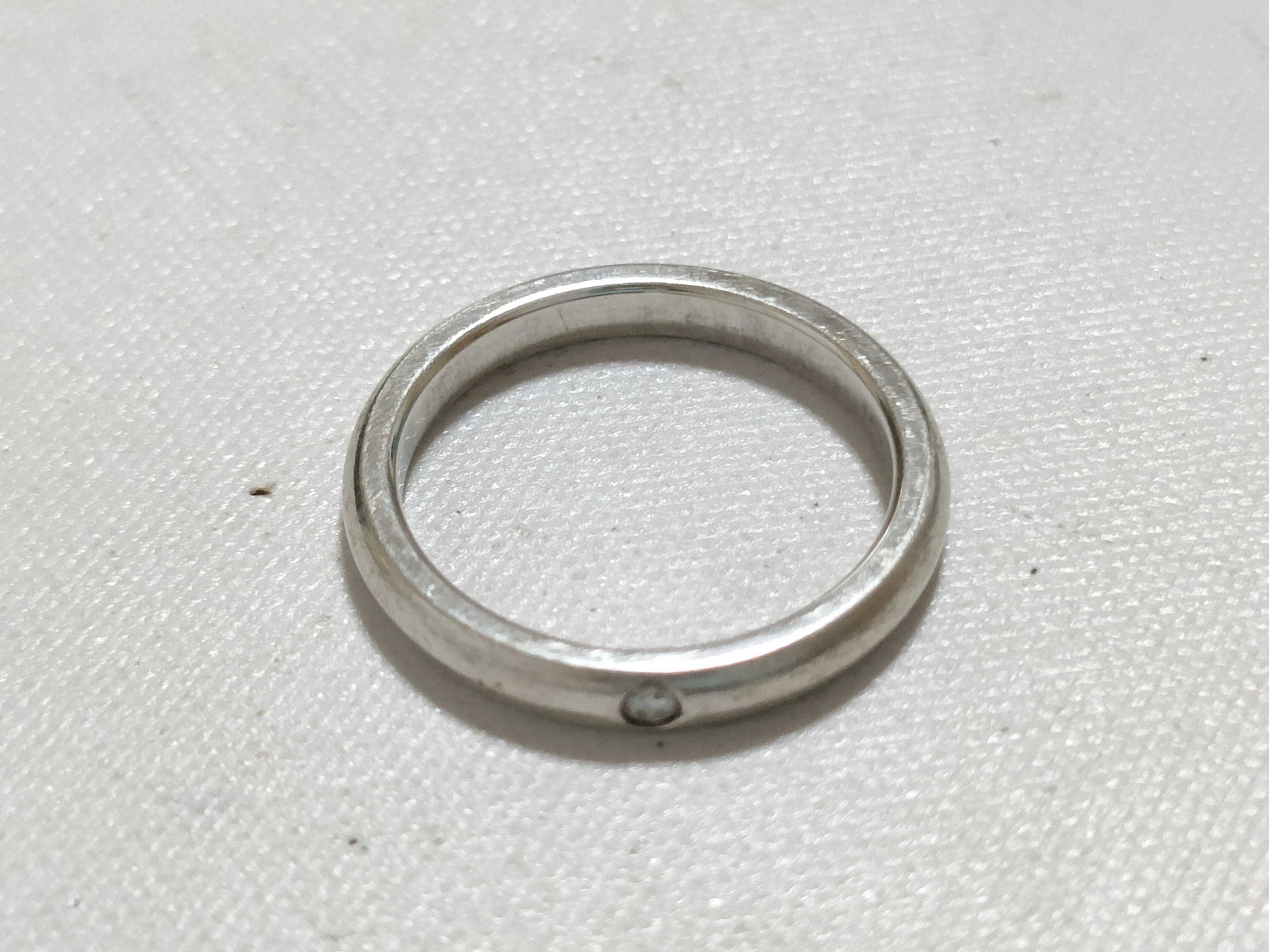 Tiffany & Co. Stacking Band Ring in SV925 with Diamonds and Silver