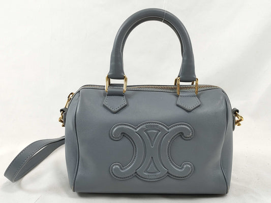 CELINE Cuir Triomphe Mini Boston Handbag
