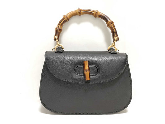 GUCCI Bamboo Mini Handbag in Black