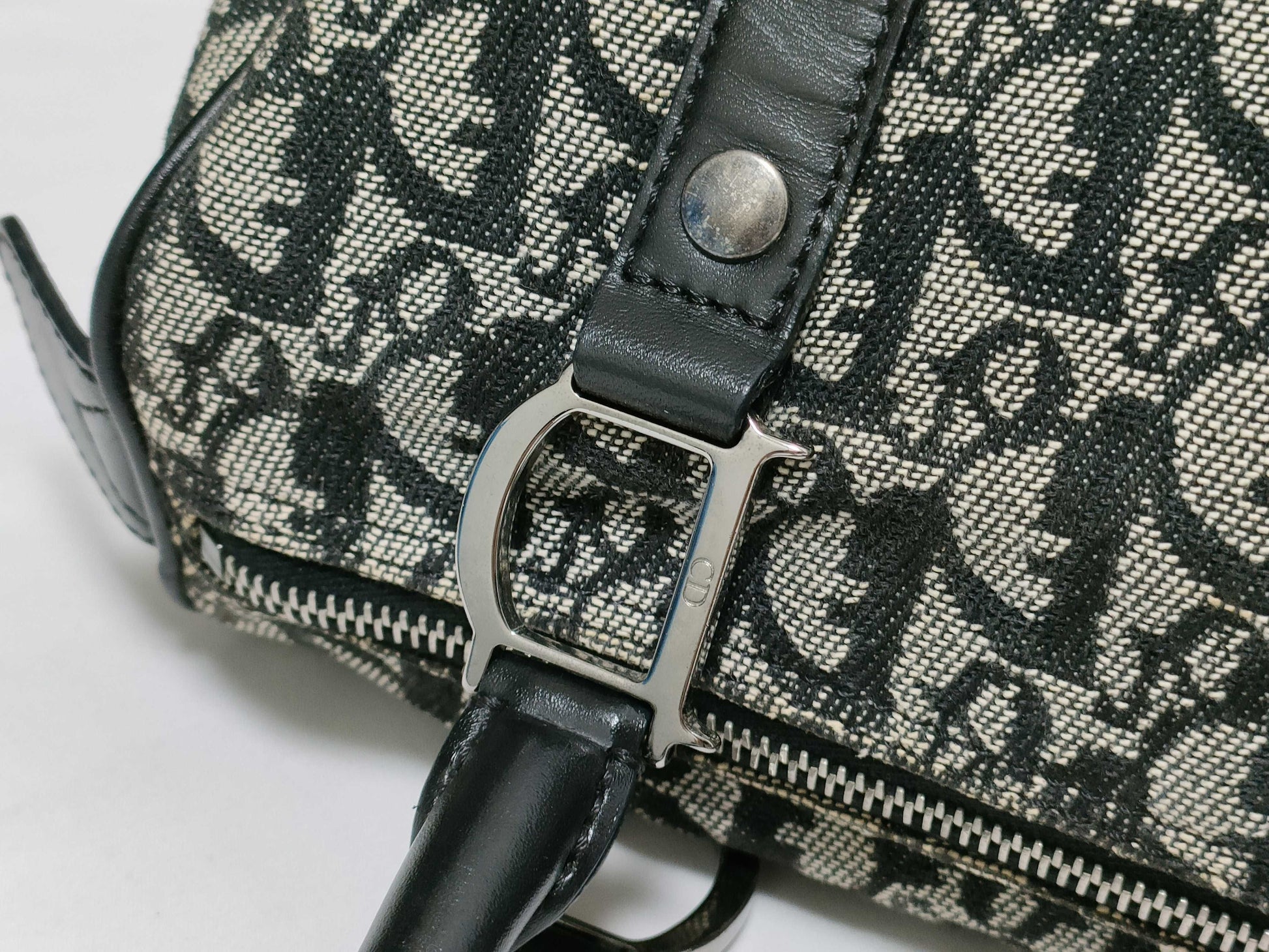 Dior Trotter Mini Boston Handbag with Padlock