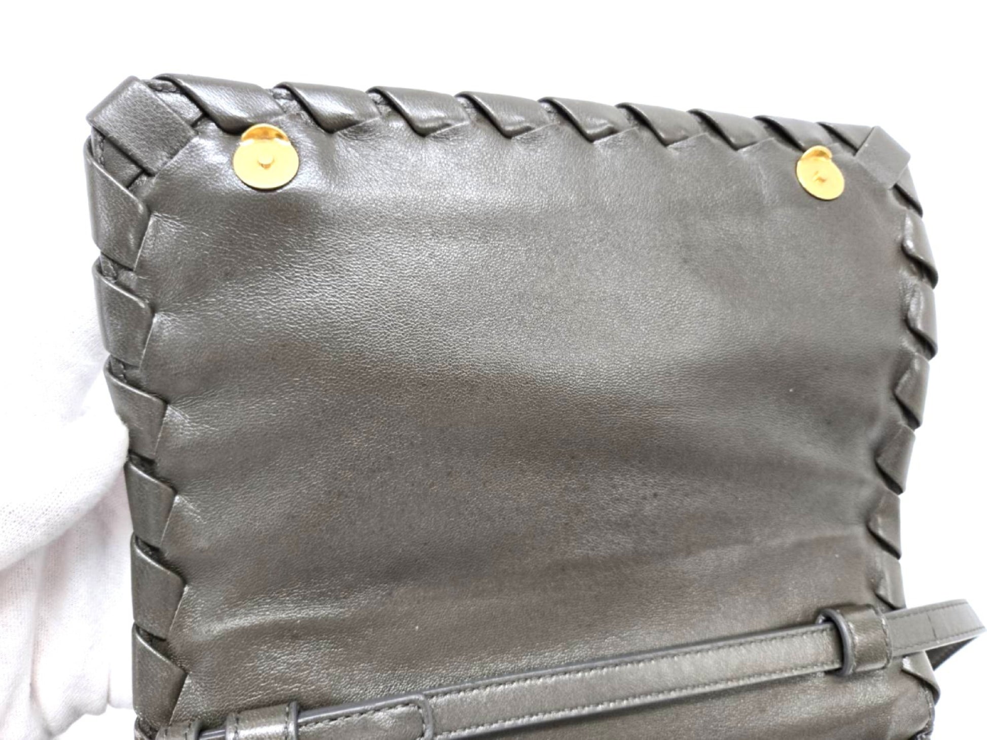 BOTTEGA VENETA Intrecciato Baby Olympia 609231 2-Way Shoulder Bag