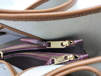 TODS Tod's Two-Tone Lion Tote Bag