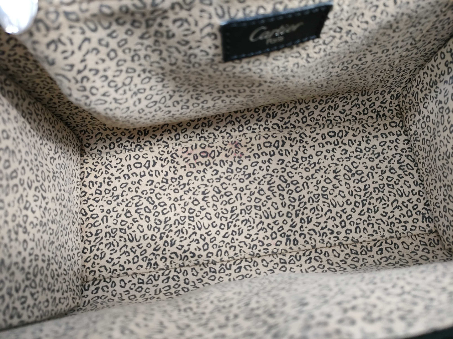 Cartier Panther Leather Handbag