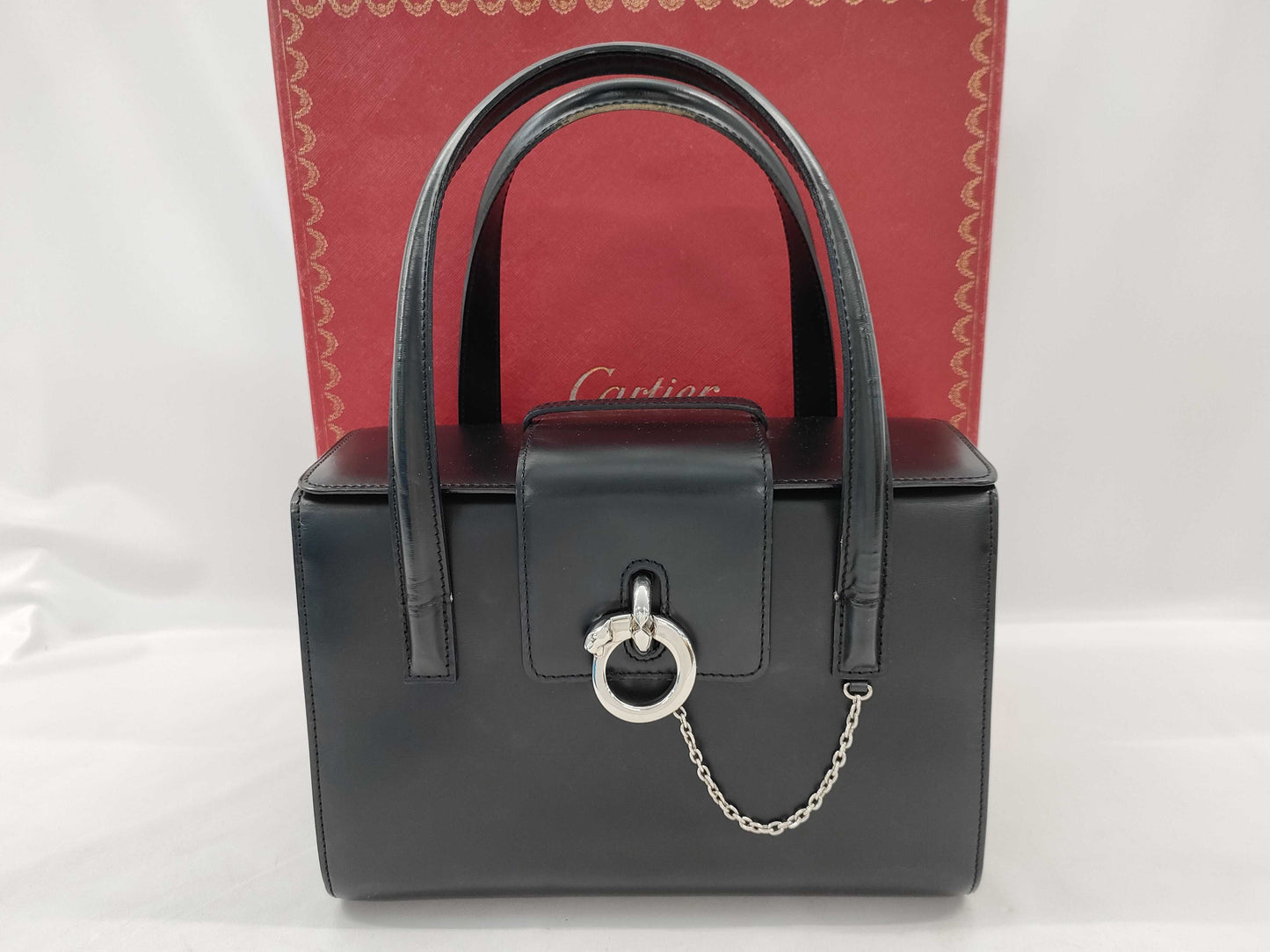 Cartier Panther Leather Handbag