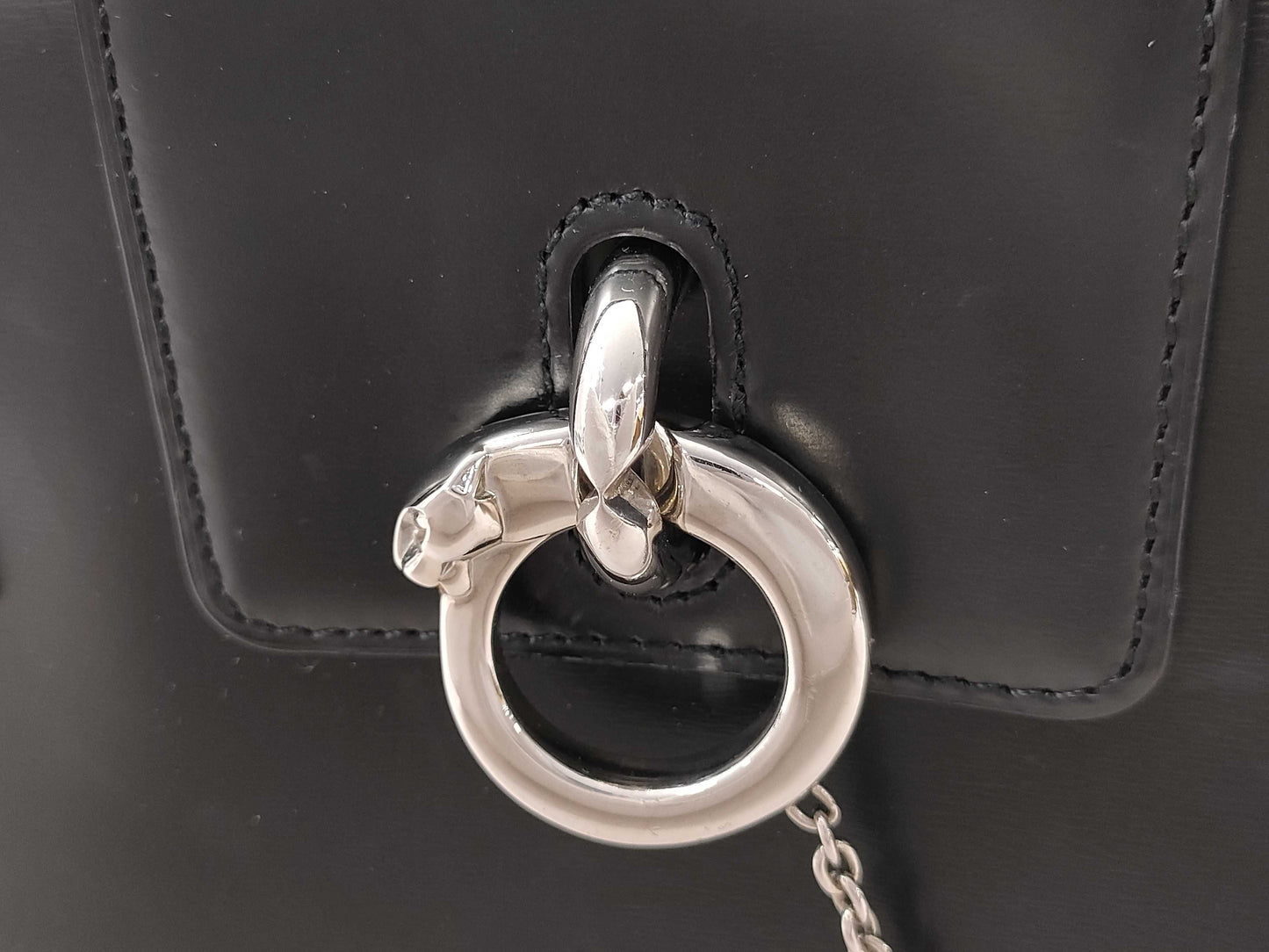Cartier Panther Leather Handbag