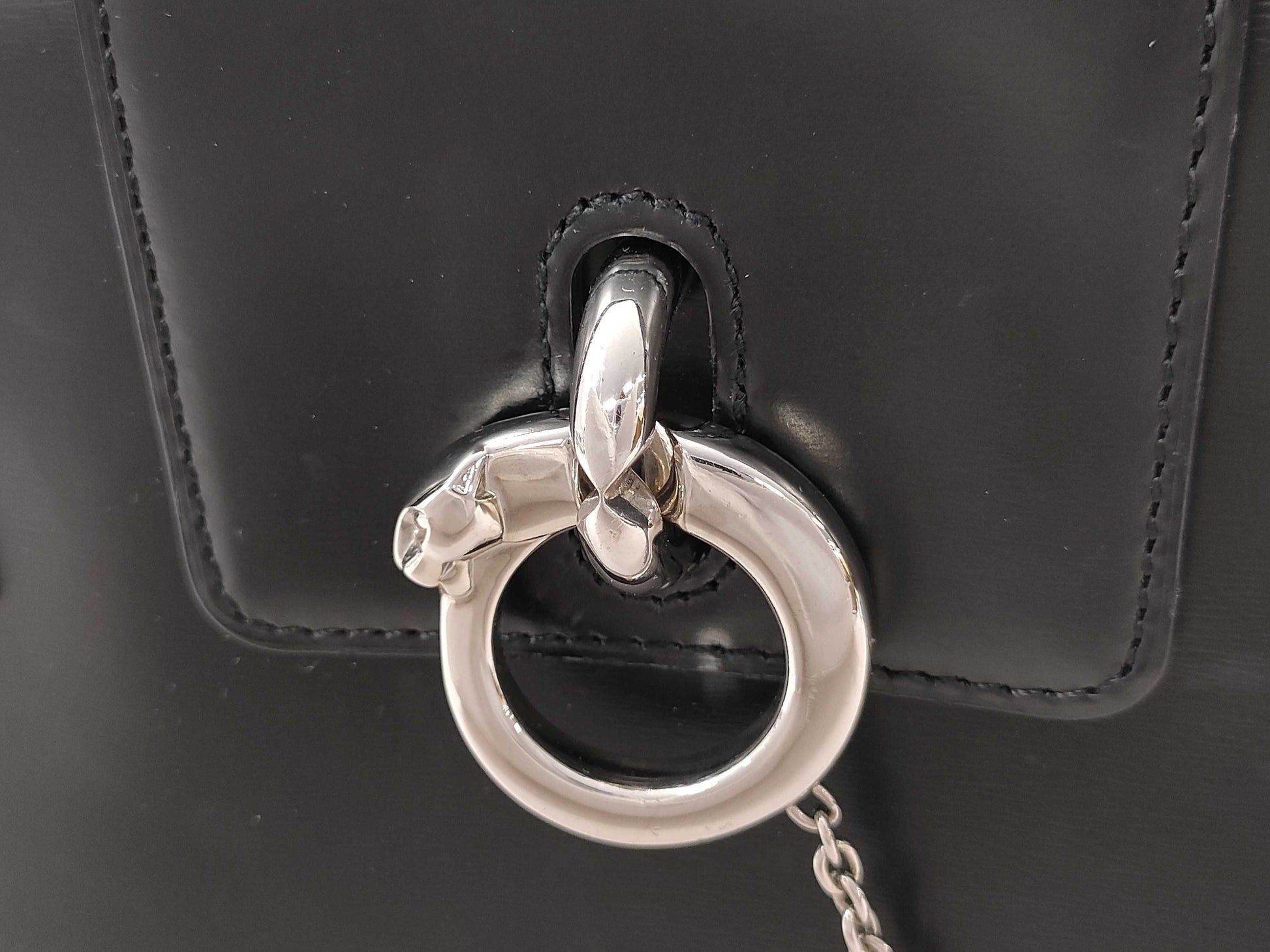 Cartier Panther Leather Handbag