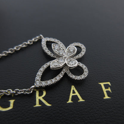 GRAFF Butterfly Large Silhouette Diamond Necklace in WG Au750, 6.7g 