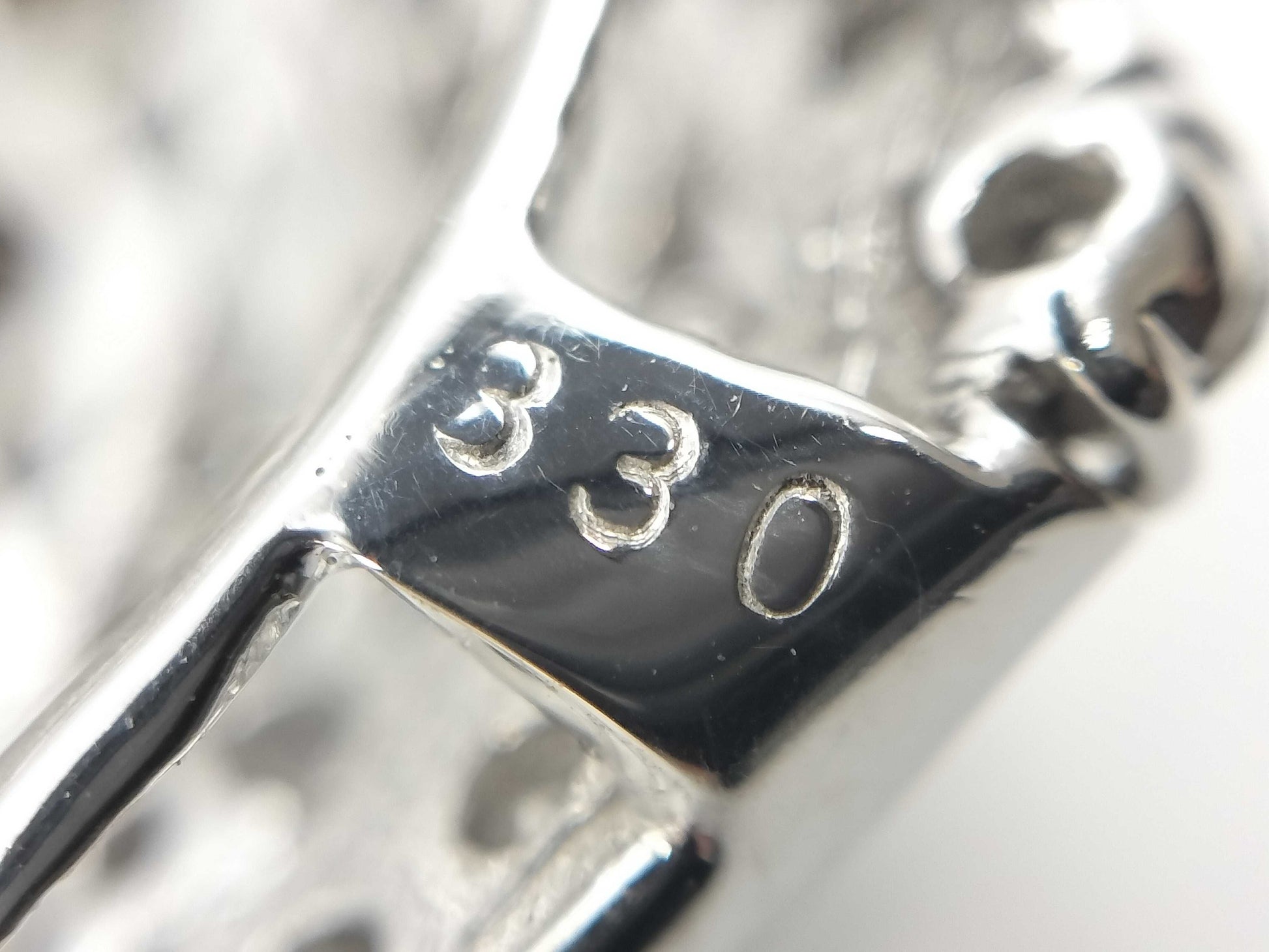 D3.30ct K18WG 9.9g Pendant Top 