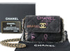 CHANEL Seal 31 Series Denim Matelasse Chain Shoulder Bag Black