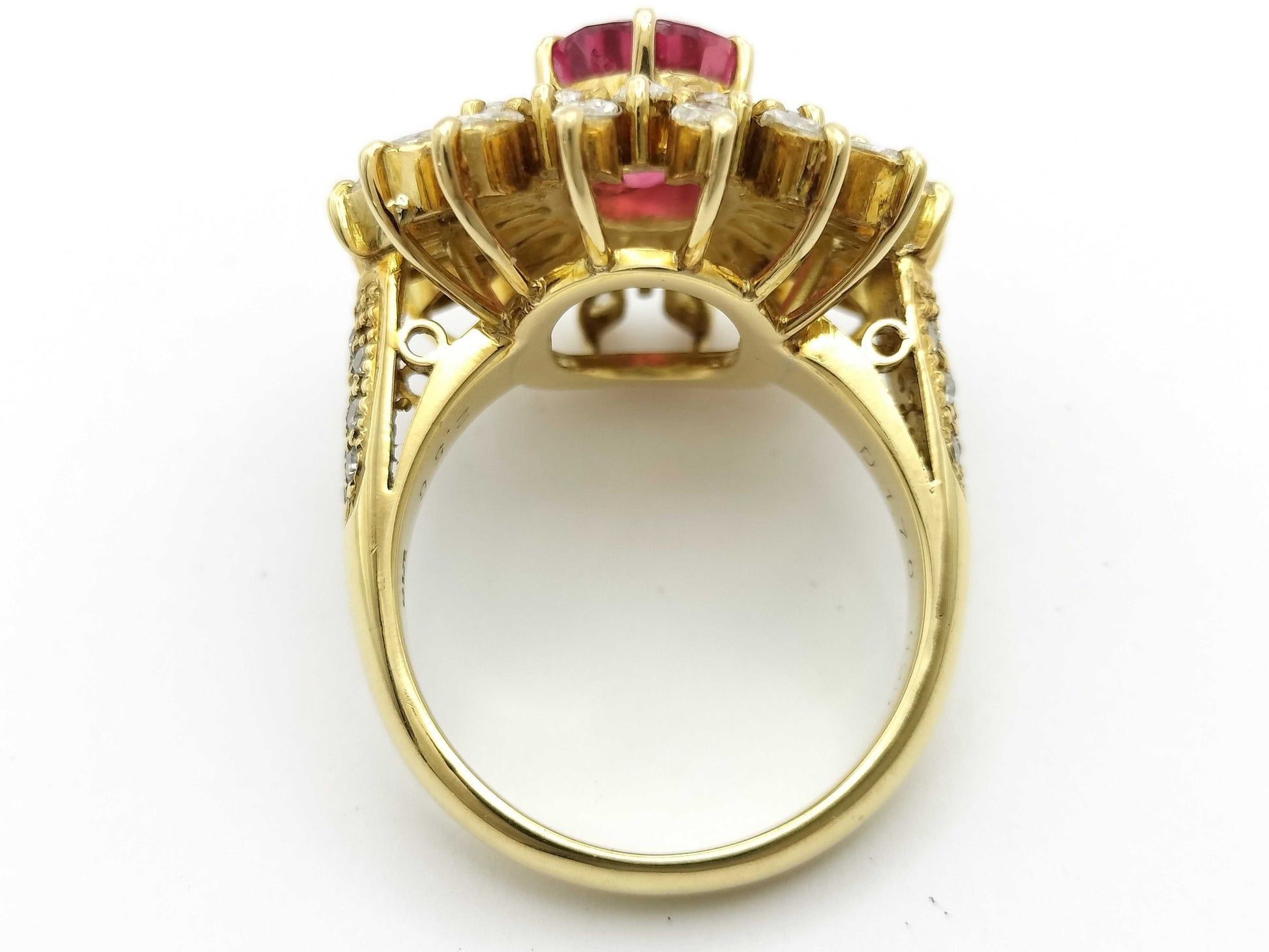 R2.56ct D1.70/0.20ct K18 11.6g Ring 