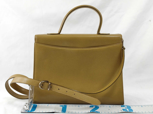 COACH OLD COACH 4414 Turnlock 2-Way Leather Madison Handbag in Mustard