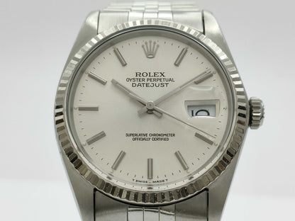 ROLEX 16014 R315835 Silver Dial Boys' Watch