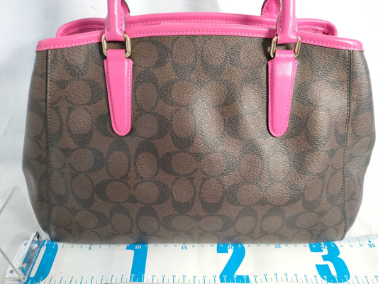 COACH Signature PVC Tote Bag, Brown/Pink, E1792-F23859, AB