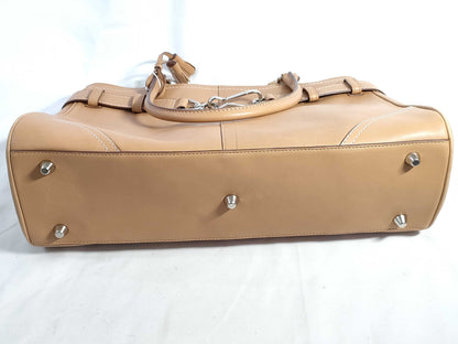 COACH COACH Leather Handbag G0951-F08A71 Beige AB Handbag